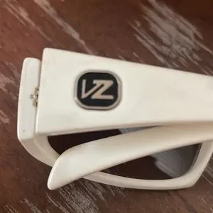 Von Zipper Dynasty White Acetate Rectangle Wrap Unisex Sunglasses Von Zipper Sham Mens Sunglasses - White main image 3